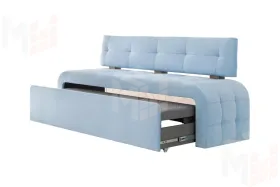 Кухонный диван Бристоль со спальным местом Голубой