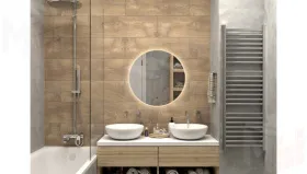 Зеркало Ajour с LED подсветкой (2700K) d 645