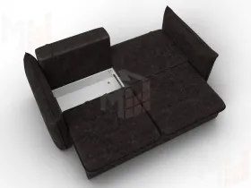 Диван прямой Лига-100 НПБ ( BRUT 17 коричневый )