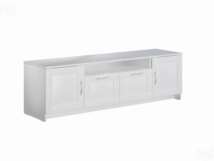 Тумба Сириус 2 двери 2 ящика 156*47 белая
