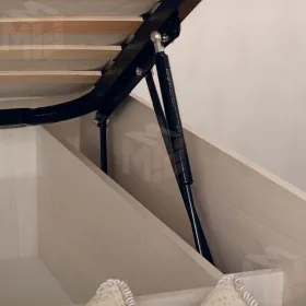 Кровать с подъемным механизмом  PAOLA 307 Люкс (1600) Ясень светлый патина