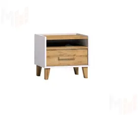 Тумба прикроватная Айрис 41 Белый/Дуб золотистый