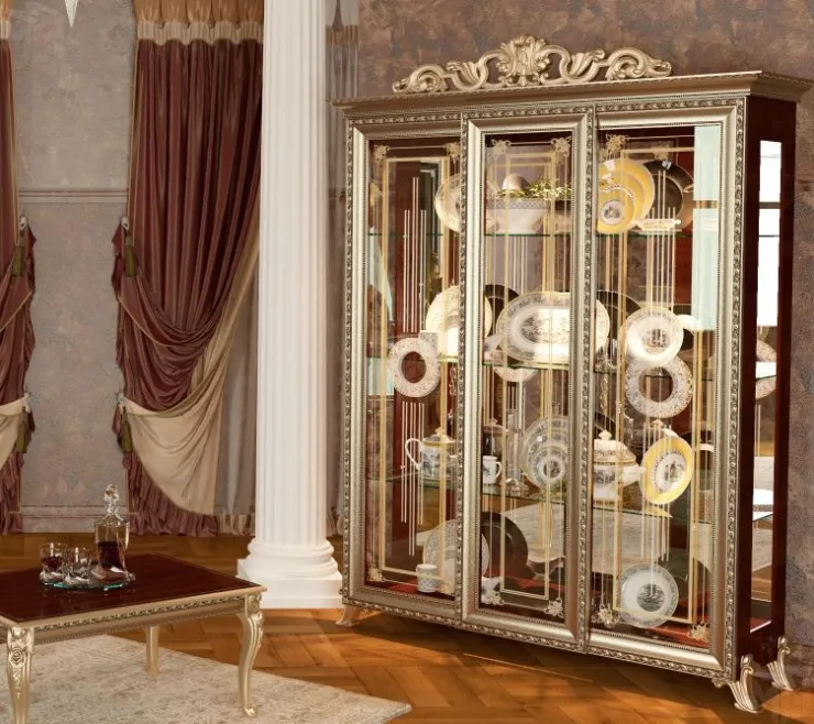 Витрина 3-х дверная Версаль ГВ-04