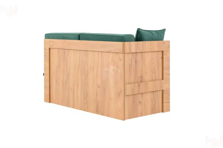 Кушетка Хилтон на пружинном блоке Зеленый