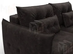 Диван прямой Лига-100 НПБ ( BRUT 17 коричневый )