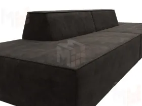 Диван прямой модульный Монс лофт ( BRUT 17 коричневый )