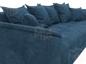 Диван прямой НордСтар НПБ ( BRUT 11 синий )