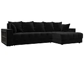 Диван угловой с декором и полкой Лига-050 НПБ