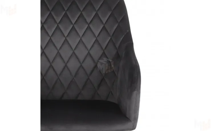 Полубарное поворотное кресло Барли К Confetti  черный H75/черный