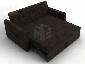 Диван прямой Лига-104 (140) ( BRUT 17 коричневый )