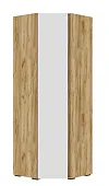 Шкаф угловой Хелен ШК 04 дуб крафт золото - белый