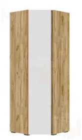 Шкаф угловой Хелен ШК 04 дуб крафт золото - белый