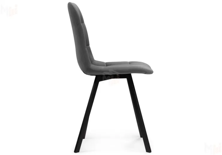 Обеденная группа Эделин темно-серый / бетон / черный матовый