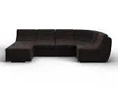 Диван П-образный модульный Холидей ( BRUT 17 коричневый )