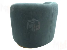 Кресло Лига-072 ( шенилл RIMINI 11 серо-зеленый )