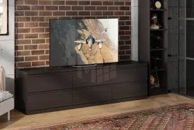 2.03.03.110.5 КАСТОР тумба 6 ящиков RU Дуб Венге