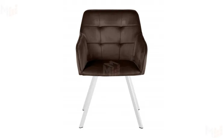 Кресло поворотное Мони Confetti coffee/белый