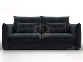 Диван прямой Лига-100 НПБ ( TOWER 11 темно-серый )