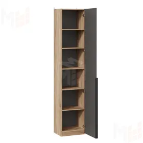 Шкаф для белья с глухой дверью Порто - СМ-393.07.211 Графит 