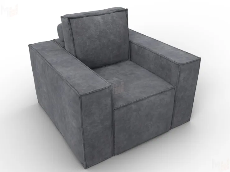 Кресло Лига-081 НПБ ( BRUT 16 темно-серый )