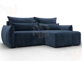 Диван угловой Лига-051 НПБ угол универсальный ( TOWER 13 синий )