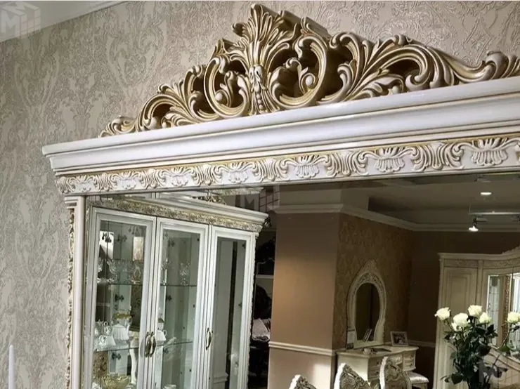 Зеркало Алсу белый глянец