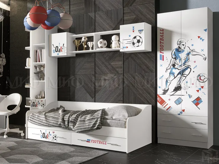 Детская кровать Вега New Boy (белый)