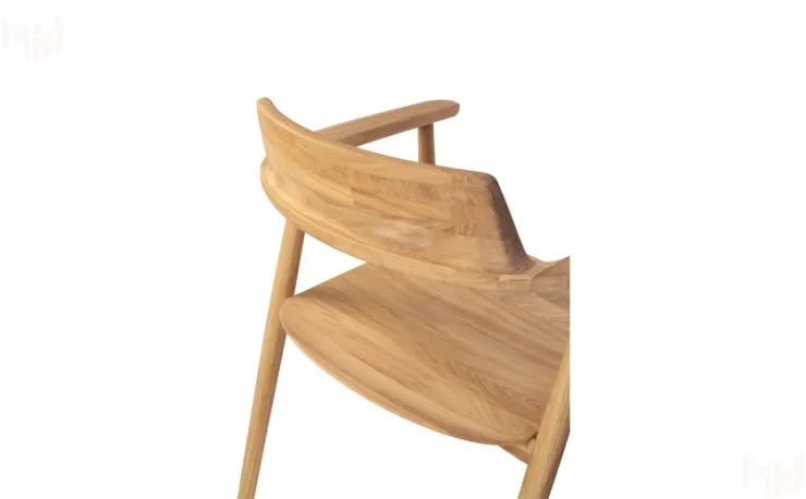 Кресло деревянное из массива дуба Сэн Дуб натуральный