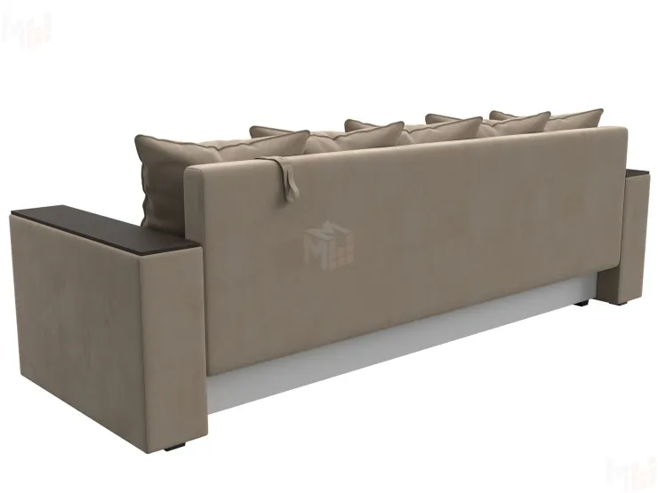 Диван прямой Дубай Лайт полки слева ( Бежевый )