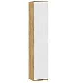 Шкаф для белья Хилтон  Исп. 2 - 303.002.000 Белый матовый