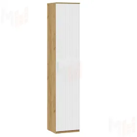 Шкаф для белья Хилтон  Исп. 2 - 303.002.000 Белый матовый