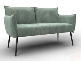 Диван прямой Лига-083 ( велюр BRUT 08 зеленый )
