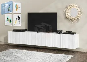 Тумба ТВ Сканди подвесная (белый глянец)