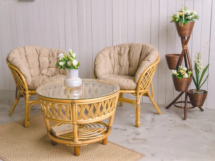 Цветочница из ротанга 15/29A