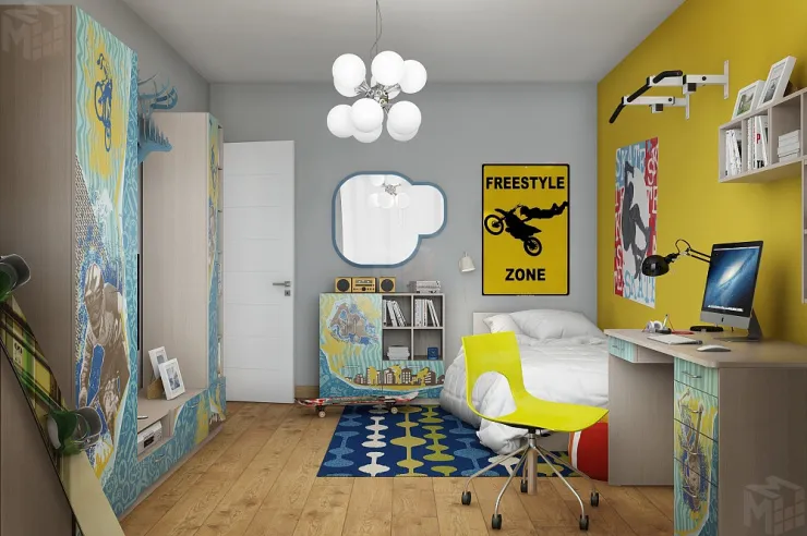 Стол письменный ЮНА 407