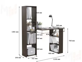 Стол компьютерный Асти-4 (венге)
