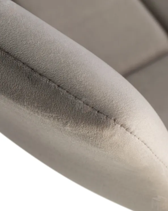 Стул барный DOBRIN TAILOR WHITE (серый велюр (MJ9-75))