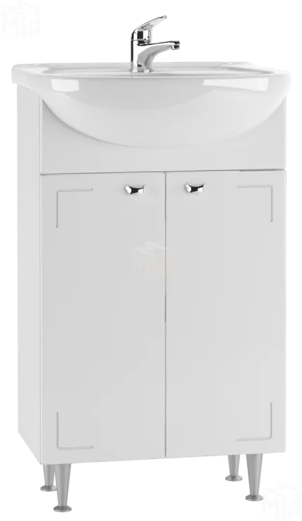 Тумба под умывальник Домино "Уют 50 Классик" без ящика Айсберг