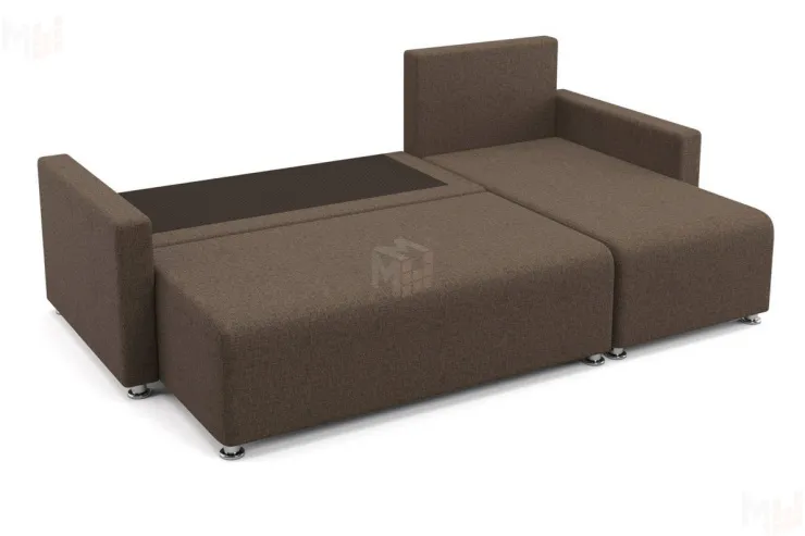 Угловой диван Челси (Цветы коричневый)