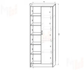 Стеллаж Фанки Кидз 13/4СВ