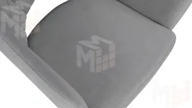 Стул София Т6 Черный муар, Велюр D012 светло-серый