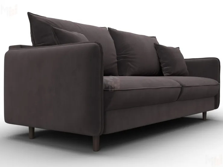 Диван прямой Лига-064 НПБ ( SEVEN 727 коричневый )