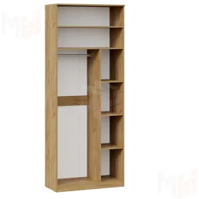 Шкаф комбинированный Хилтон Исп.2.1 с зеркалом   404.003.000 Белый матовый