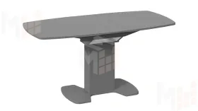 Стол обеденный Портофино - СМ(ТД)-105.02.11(1) Серое, Стекло серое матовое LUX