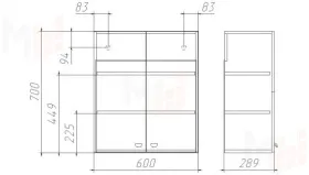 Шкаф навесной Классик-2 50 см