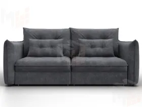 Диван прямой Лига-100 НПБ ( BRUT 16 темно-серый )