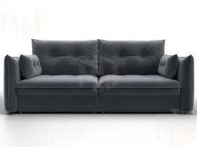 Диван прямой Лига-100 НПБ ( SEVEN 17 серый )