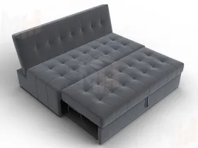 Диван прямой Лига-107 (160) ( SEVEN 17 серый )