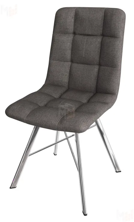 Стул Чили (рогожка бурая, ноги хром)