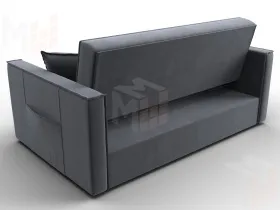Диван прямой Лига-104 (140) ( SEVEN 17 серый )